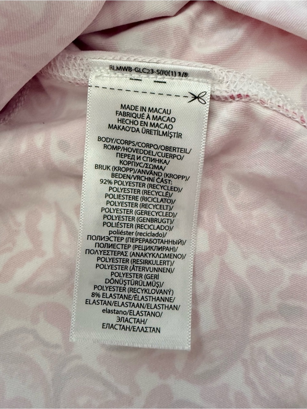 Ralph Lauren RLX Pink Floral Quarter-Zip Pullover - Picture 8 of 8